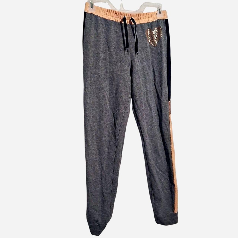 Girls size XL Ideology Gray and peach cotton & polyester sweatpants